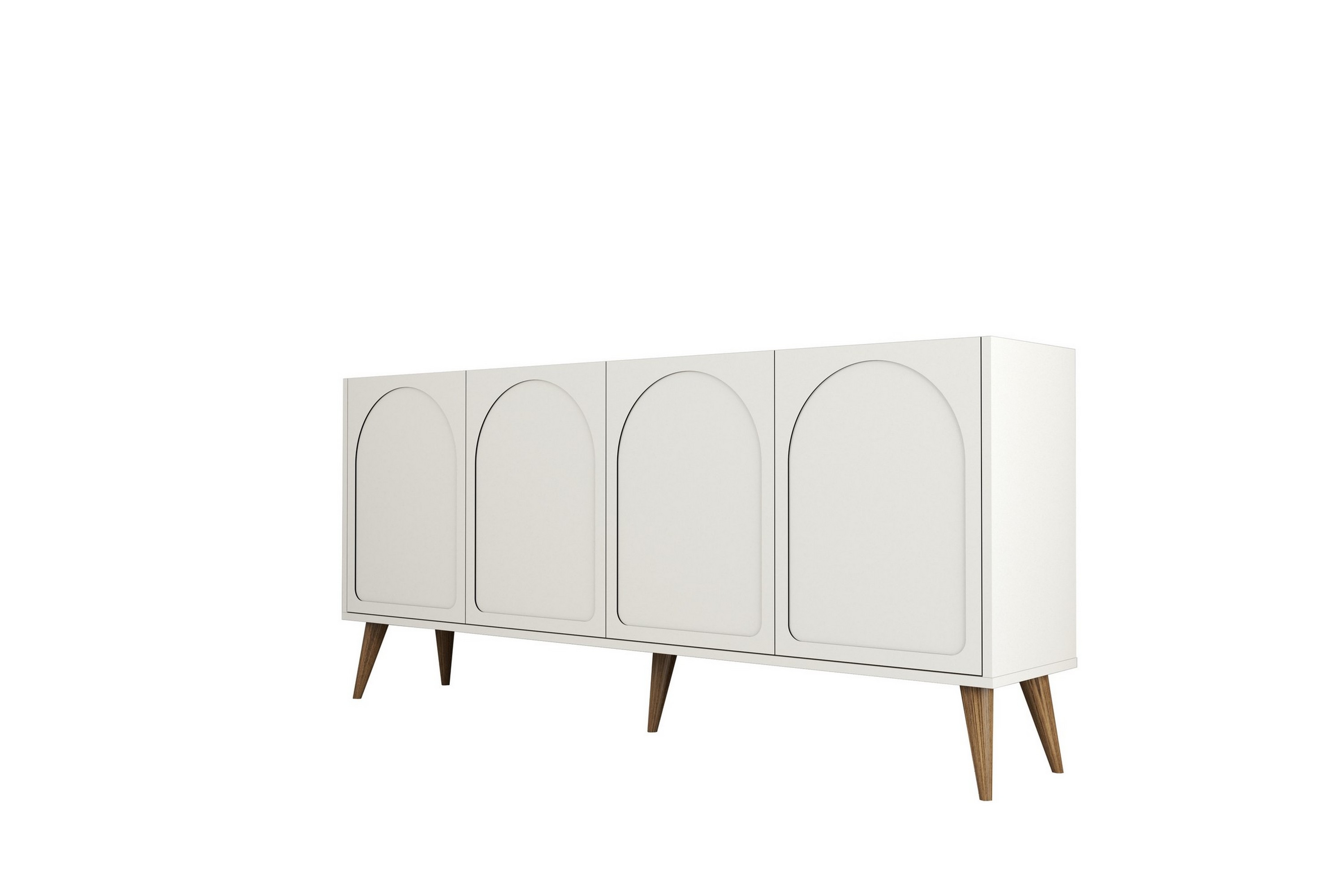 hazim konsollbord 180 cm cream/valnöt -