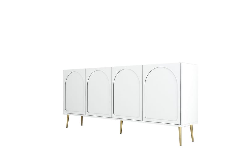 Hazim Konsollbord 180 cm, Vit/Guld