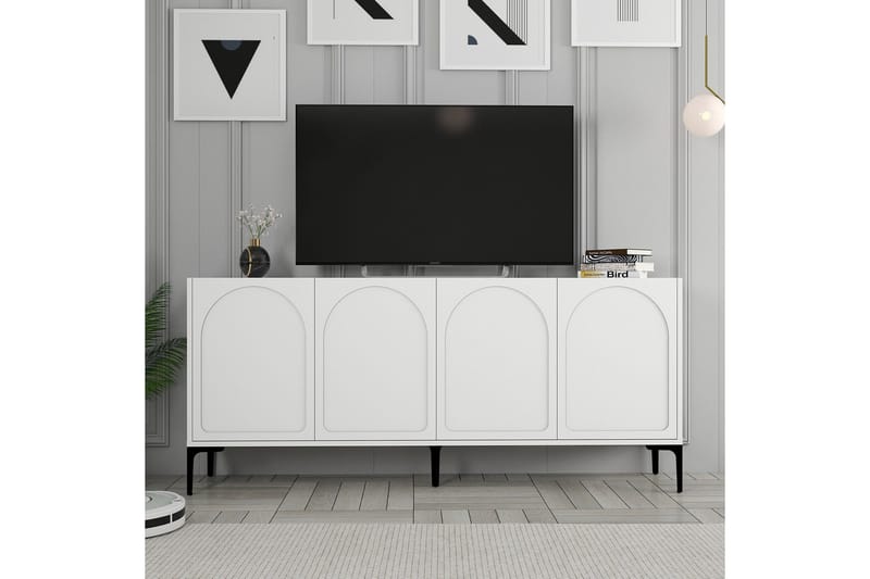 Hazim Konsollbord 180 cm - Vit/Svart - Möbler - Vardagsrum - Soffbord & vardagsrumsbord - Avlastningsbord & konsolbord