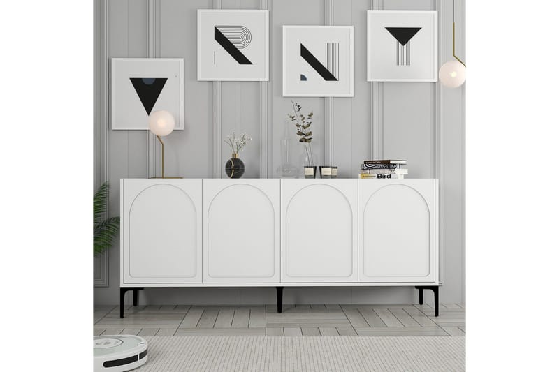 Hazim Konsollbord 180 cm - Vit/Svart - Möbler - Vardagsrum - Soffbord & vardagsrumsbord - Avlastningsbord & konsolbord