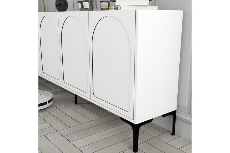 Hazim Konsollbord 180 cm - Vit/Svart - Möbler - Vardagsrum - Soffbord & vardagsrumsbord - Avlastningsbord & konsolbord