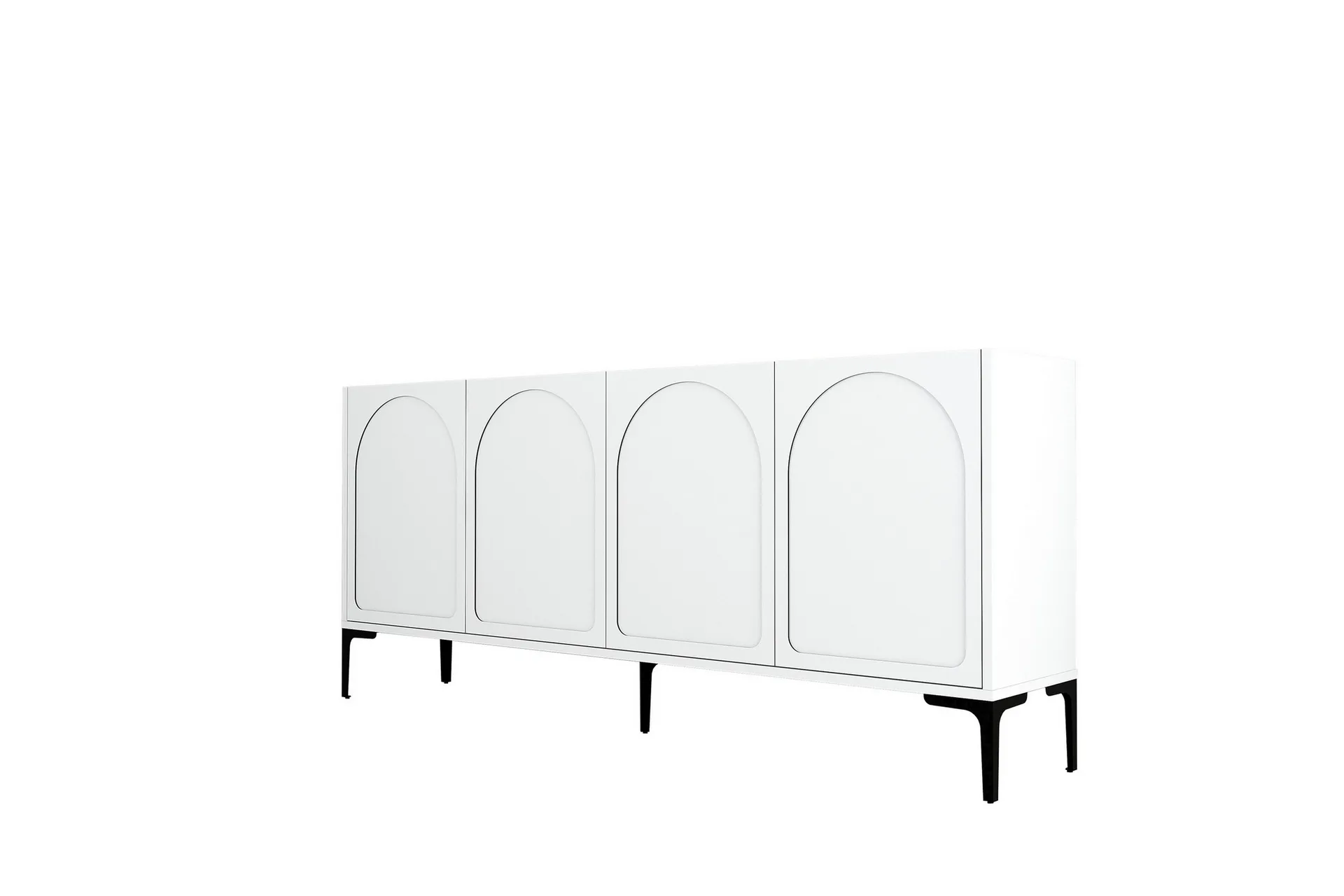 hazim konsollbord 180 cm vit/svart -