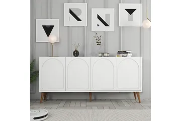 Hazim Konsollbord 180 cm - Vit/Valnöt - Möbler - Vardagsrum - Soffbord & vardagsrumsbord - Avlastningsbord & konsolbord