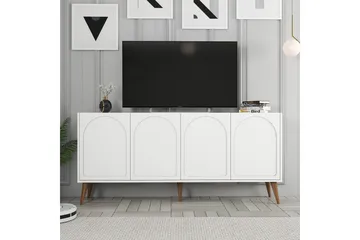Hazim Konsollbord 180 cm - Vit/Valnöt - Möbler - Vardagsrum - Soffbord & vardagsrumsbord - Avlastningsbord & konsolbord