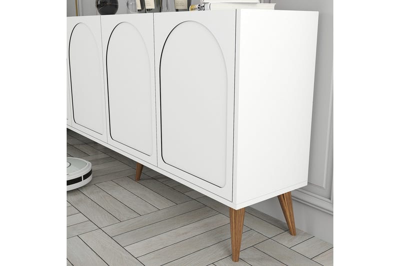 Hazim Konsollbord 180 cm - Vit/Valnöt - Möbler - Vardagsrum - Soffbord & vardagsrumsbord - Avlastningsbord & konsolbord