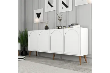 Hazim Konsollbord 180 cm - Vit/Valnöt - Möbler - Vardagsrum - Soffbord & vardagsrumsbord - Avlastningsbord & konsolbord