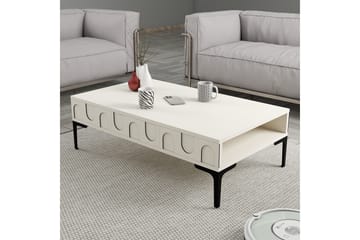 Hazim Soffbord 105 cm - Cream/Svart - Möbler - Vardagsrum - Soffbord & vardagsrumsbord - Soffbord