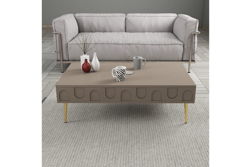Hazim Soffbord 105 cm - Guld - Möbler - Vardagsrum - Soffbord & vardagsrumsbord - Soffbord