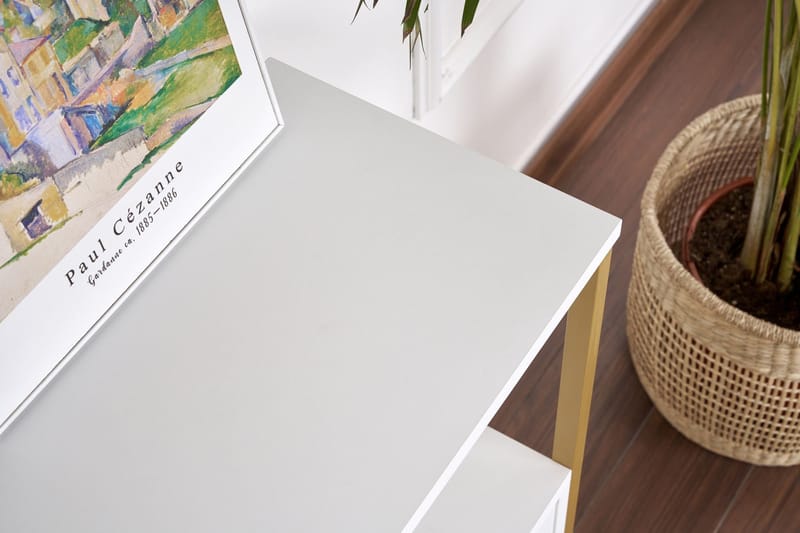 Hemani Konsolbord 120 cm - Vitt och guld - Möbler - Vardagsrum - Soffbord & vardagsrumsbord - Avlastningsbord & konsolbord