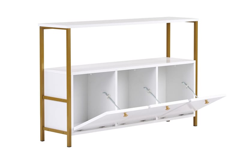 Hemani Konsolbord 120 cm - Vitt och guld - Möbler - Vardagsrum - Soffbord & vardagsrumsbord - Avlastningsbord & konsolbord