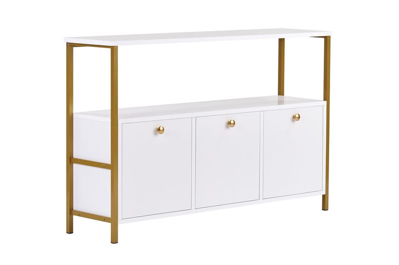Hemani Konsolbord 120 cm - Vitt/guld - Möbler - Vardagsrum - Soffbord & vardagsrumsbord - Avlastningsbord & konsolbord