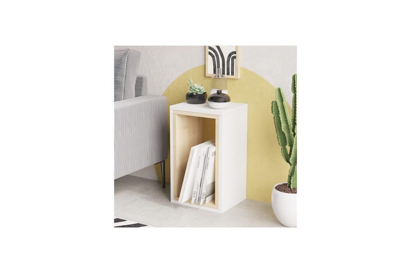 Hesper Sidobord 30 cm - Ek/Vit - Möbler - Vardagsrum - Soffbord & vardagsrumsbord - Brickbord