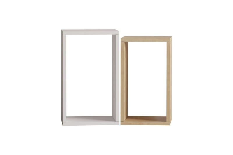 Hesper Sidobord 30 cm - Ek/Vit - Möbler - Vardagsrum - Soffbord & vardagsrumsbord - Brickbord