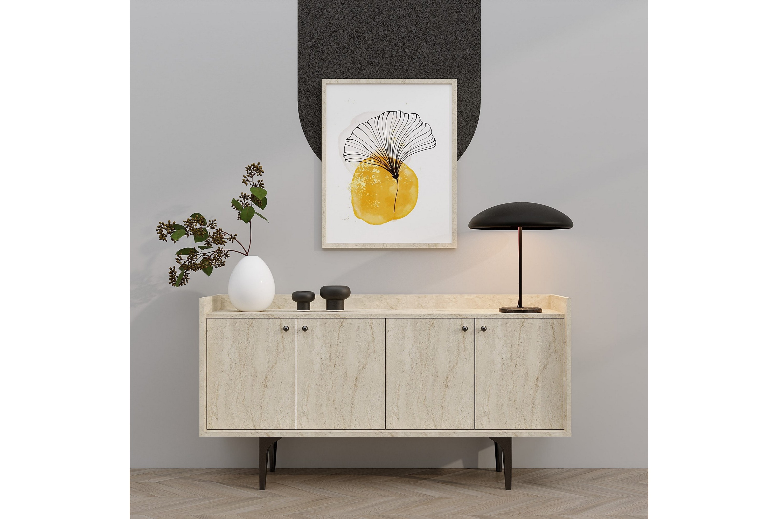 hesperia konsollbord 150 cm beige -