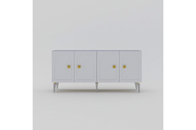 Hideaki Konsollbord 150 cm - Guld/Vit - Möbler - Vardagsrum - Soffbord & vardagsrumsbord - Avlastningsbord & konsolbord
