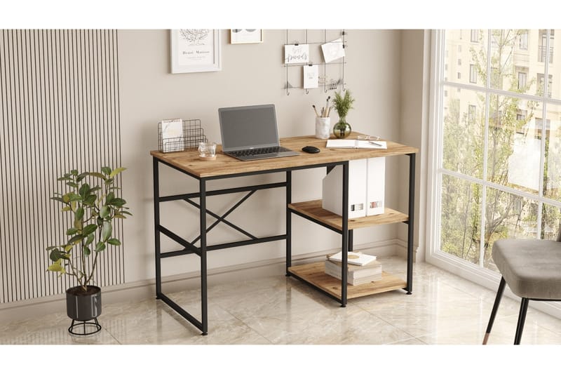 HODAKA Skrivbord 60x120 cm Mörkblå - Skrivbord - Bord