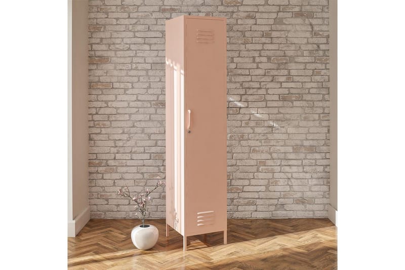 Högskåp Mission District 38x40x185 cm, Rosa - 38x40x185 cm, Rosa - Förvaring - Skåp - Förvaringsskåp - Klädskåp & omklädningsskåp
