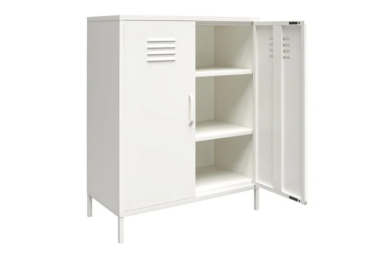Högskåp Mission District 40x80x102 cm, Vit - 40x80x102 cm, Vit - Möbler - Vardagsrum - Soffbord & vardagsrumsbord - Avlastningsbord & konsolbord