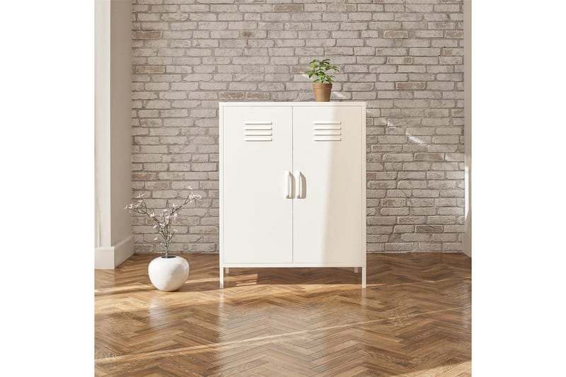 Högskåp Mission District 40x80x102 cm, Vit - 40x80x102 cm, Vit - Möbler - Vardagsrum - Soffbord & vardagsrumsbord - Avlastningsbord & konsolbord