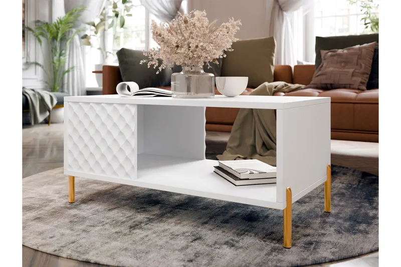 Holmes Soffbord 92 cm - Vit - Möbler - Vardagsrum - Soffbord & vardagsrumsbord - Soffbord