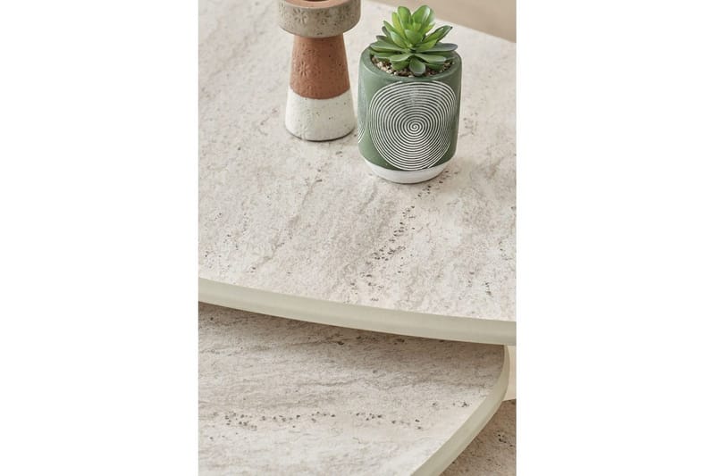 Horatio Satsbord 80 cm - Sand - Möbler - Vardagsrum - Soffbord & vardagsrumsbord - Satsbord