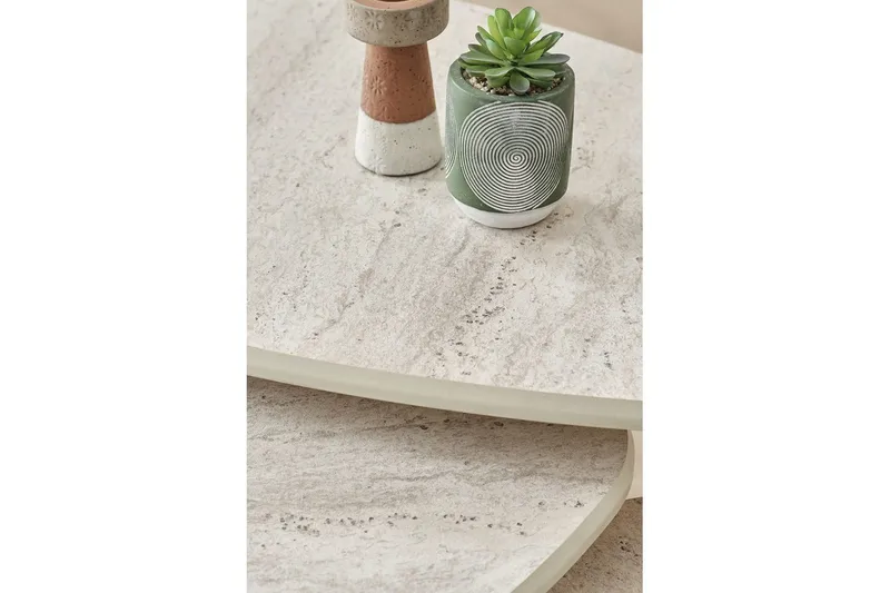 Horatio Satsbord 80 cm - Sand - Möbler - Vardagsrum - Soffbord & vardagsrumsbord - Satsbord