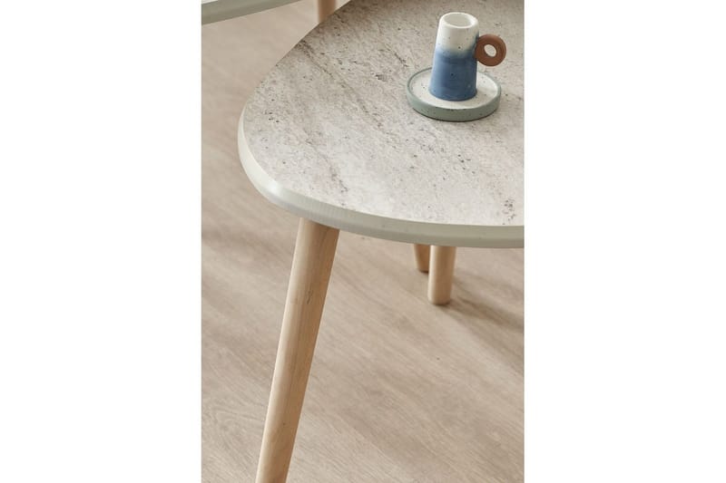 Horatio Satsbord 80 cm - Sand - Möbler - Vardagsrum - Soffbord & vardagsrumsbord - Satsbord