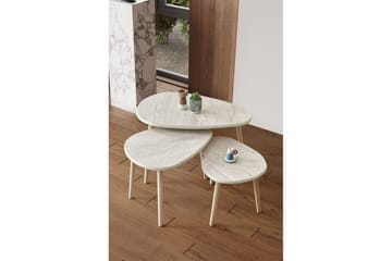 Horatio Satsbord 80 cm - Sand - Möbler - Vardagsrum - Soffbord & vardagsrumsbord - Satsbord