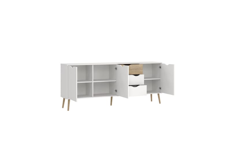 Hostafranc Skänk 195,7 cm - Vit - Förvaring - Förvaringsmöbler - Skänkar & sideboards