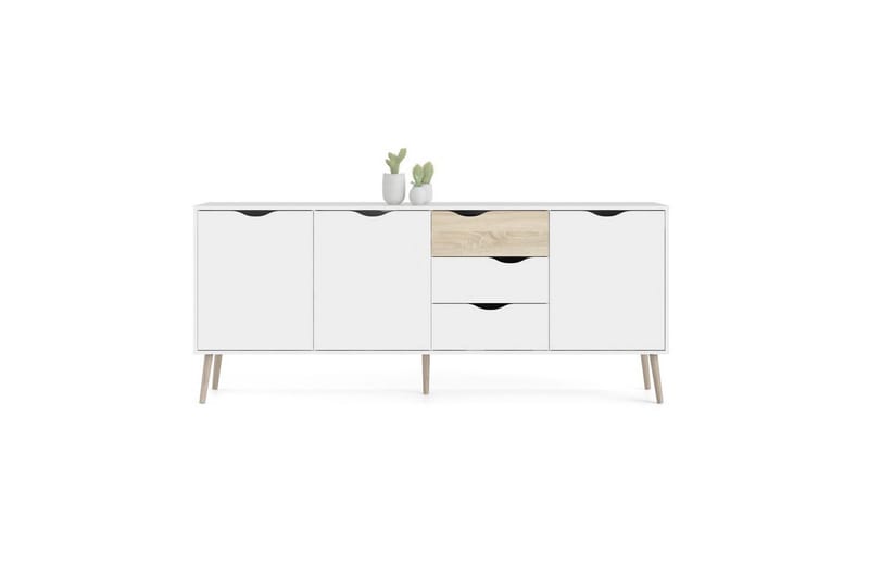 Hostafranc Skänk 195,7 cm - Vit - Förvaring - Förvaringsmöbler - Skänkar & sideboards