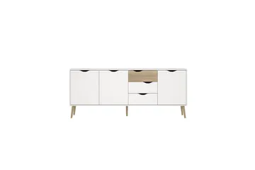 Hostafranc Skänk 195,7 cm - Vit - Förvaring - Förvaringsmöbler - Skänkar & sideboards