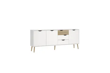Hostafranc Skänk 195,7 cm - Vit - Förvaring - Förvaringsmöbler - Skänkar & sideboards