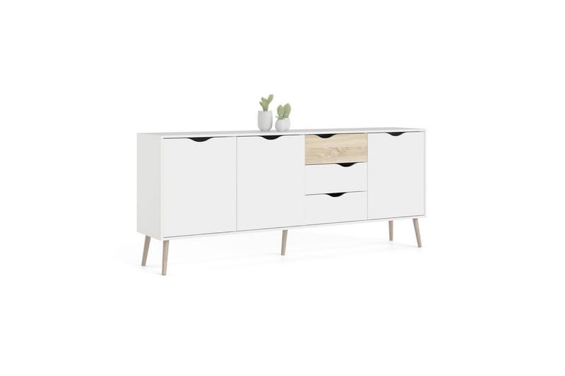 Hostafranc Skänk 195,7 cm - Vit - Förvaring - Förvaringsmöbler - Skänkar & sideboards