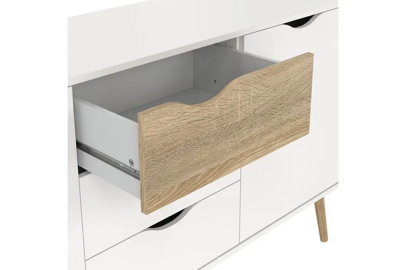 Hostafranc Skänk 195,7 cm - Vit - Förvaring - Förvaringsmöbler - Skänkar & sideboards