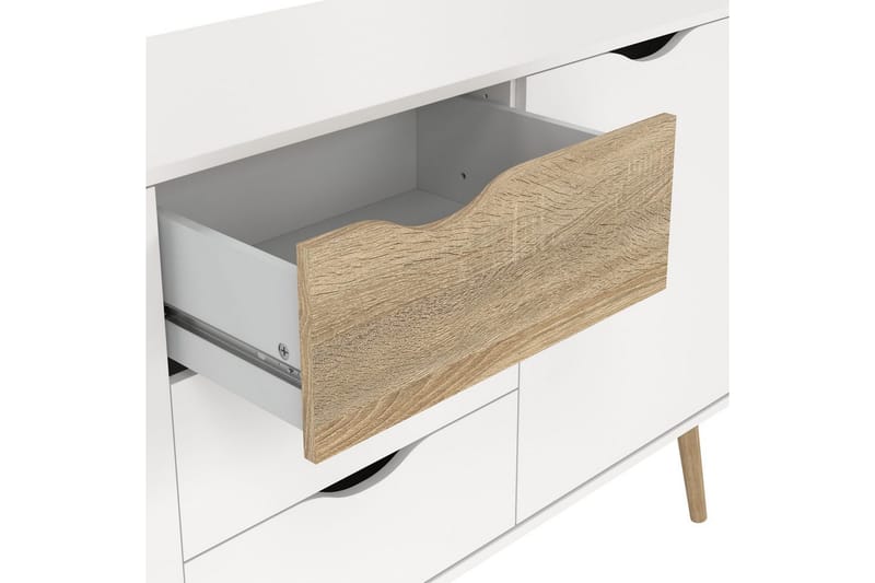 Hostafranc Skänk 195,7 cm - Vit - Förvaring - Förvaringsmöbler - Skänkar & sideboards