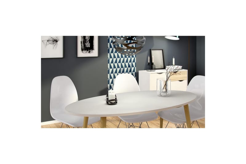 Hostafranc Skänk 98,7 cm - Vit - Förvaring - Förvaringsmöbler - Skänkar & sideboards