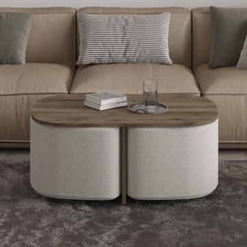 Hu Soffbordsset 90x42,9x45 cm - Antik valnöt - Möbler - Vardagsrum - Soffbord & vardagsrumsbord - Soffbord