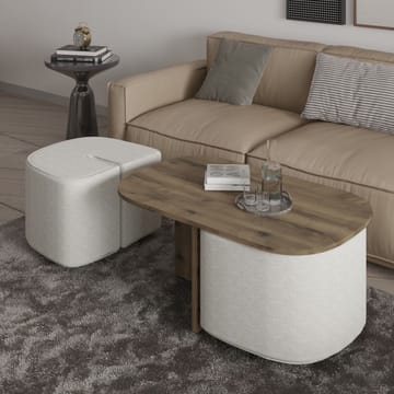 Hu Soffbordsset 90x42,9x45 cm - Antik valnöt - Möbler - Vardagsrum - Soffbord & vardagsrumsbord - Soffbord