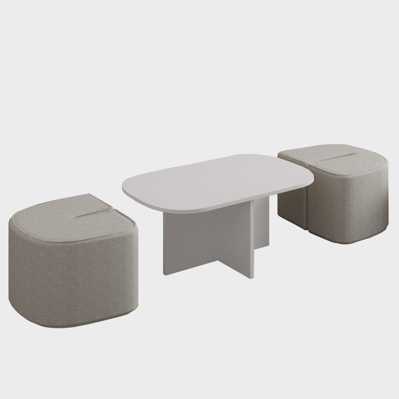 Hu Soffbordsset 90x42,9x45 cm - Vit - Möbler - Vardagsrum - Soffbord & vardagsrumsbord - Soffbord