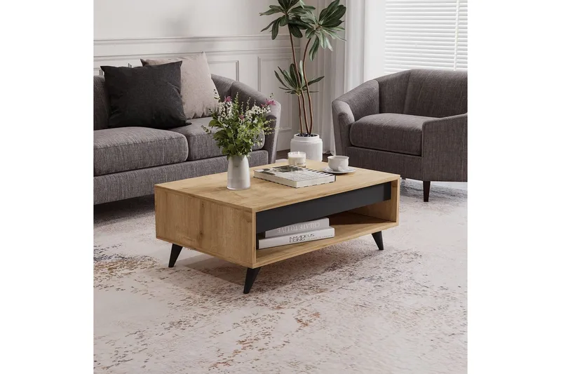 Hume Soffbord 90 cm - Ek - Möbler - Vardagsrum - Soffbord & vardagsrumsbord - Soffbord