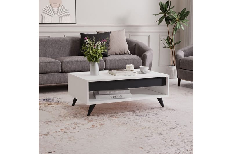 Hume Soffbord 90 cm - Vit - Möbler - Vardagsrum - Soffbord & vardagsrumsbord - Soffbord