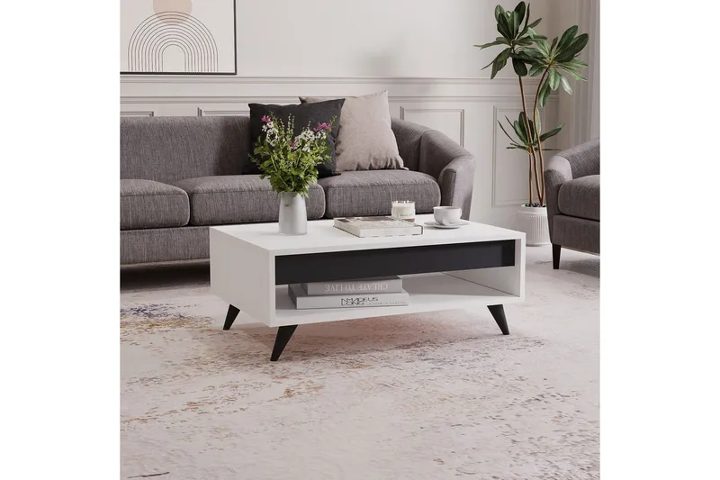 Hume Soffbord 90 cm - Vit - Möbler - Vardagsrum - Soffbord & vardagsrumsbord - Soffbord