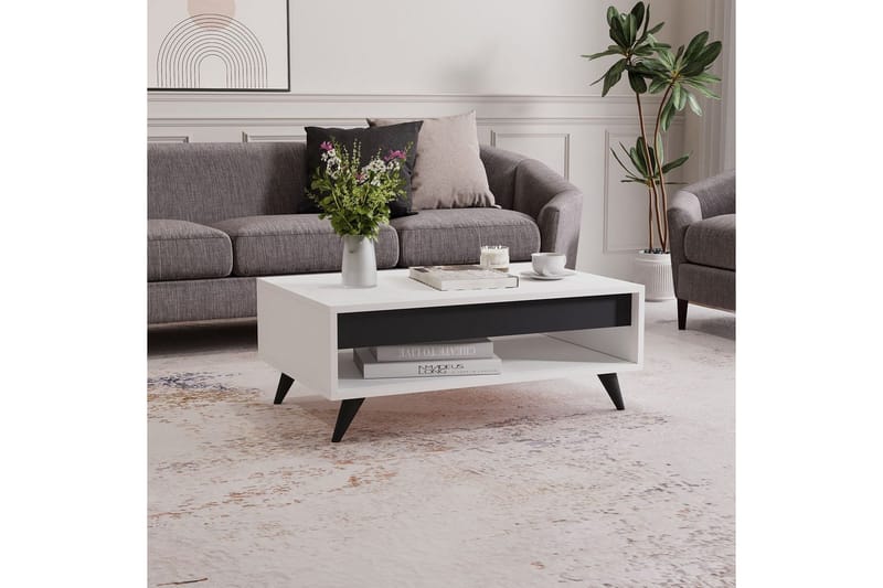 Hume Soffbord 90 cm - Vit - Möbler - Vardagsrum - Soffbord & vardagsrumsbord - Soffbord