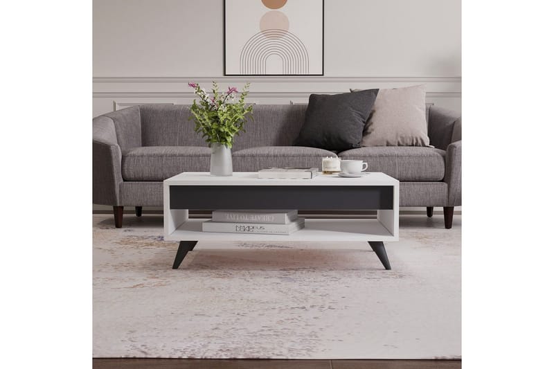 Hume Soffbord 90 cm - Vit - Möbler - Vardagsrum - Soffbord & vardagsrumsbord - Soffbord