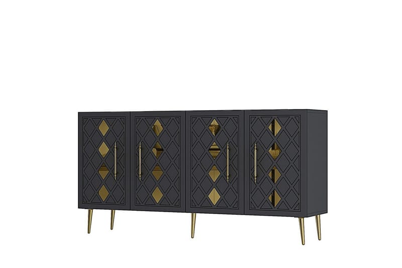 Ilna Konsollbord 150 cm - Guld/Antracit - Möbler - Vardagsrum - Soffbord & vardagsrumsbord - Avlastningsbord & konsolbord