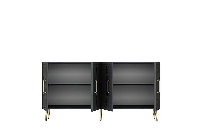 Ilna Konsollbord 150 cm - Guld/Antracit - Möbler - Vardagsrum - Soffbord & vardagsrumsbord - Avlastningsbord & konsolbord
