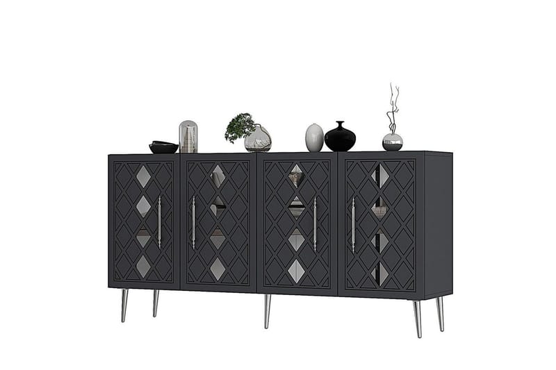 Ilna Konsollbord 150 cm - Silver/Antracit - Möbler - Vardagsrum - Soffbord & vardagsrumsbord - Avlastningsbord & konsolbord