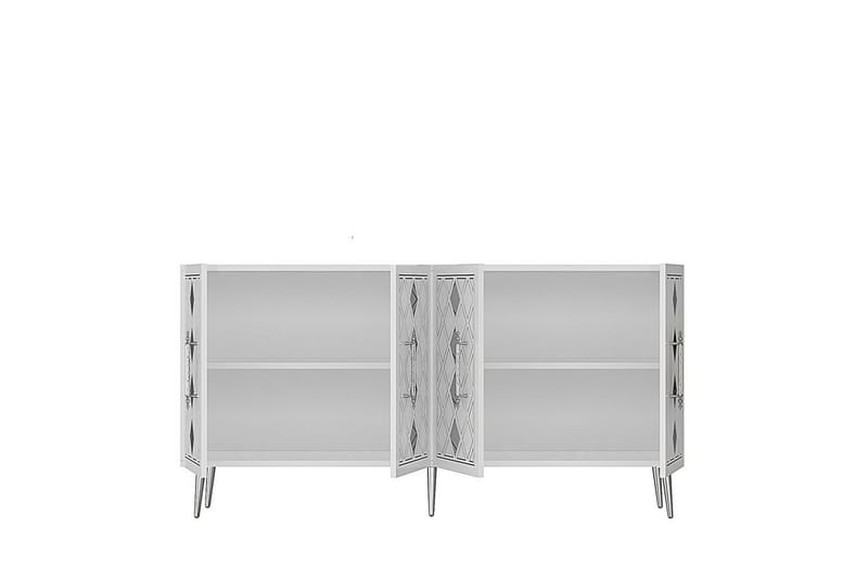 Ilna Konsollbord 150 cm - Vit/Silver - Möbler - Vardagsrum - Soffbord & vardagsrumsbord - Avlastningsbord & konsolbord