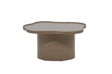 Ilse Asymmetriskt Soffbord 90 cm i Metall - Taupe - Möbler - Vardagsrum - Soffbord & vardagsrumsbord - Soffbord