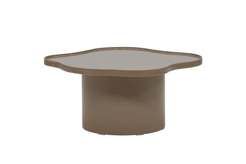 Ilse Asymmetriskt Soffbord 90 cm i Metall - Taupe - Möbler - Vardagsrum - Soffbord & vardagsrumsbord - Soffbord